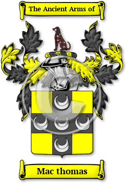 Mac thomas Family Crest Download (jpg) Legacy Series - 150 DPI